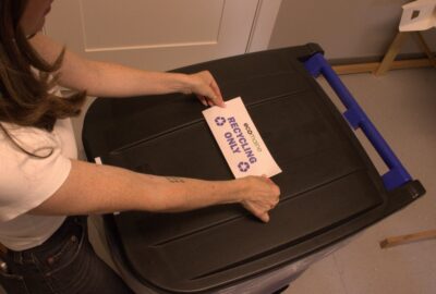 Labeling Recycling Toter